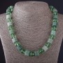 Collana Esagono in Giada «cristallo ceco» Lunghezza 48 cm, diametro 13 mm