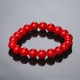 Bracciale elastico in corallo pressato 10 mm