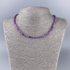 Collana in fosfosiderite, pietra naturale, cubo sfaccettato, diametro 4×4 mm ±, lunghezza 50 cm ±