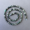 Perline di lepidolite verde pietra naturale sfera liscia, diametro 6 mm +-, lunghezza 39 cm +-